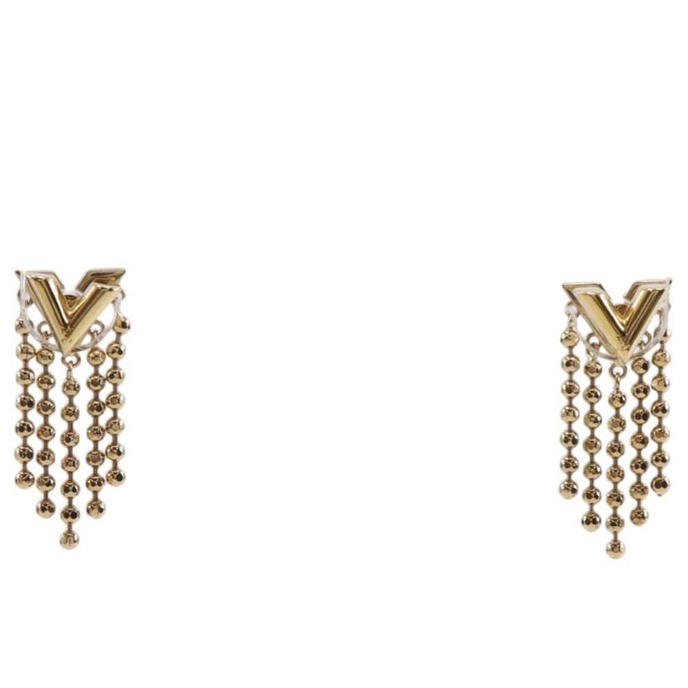 LOUIS VUITTON Gold Earrings - Picture 1 of 11